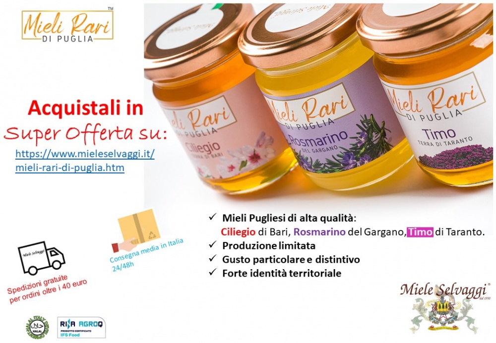 Super Offerta sui Mieli rari di Puglia